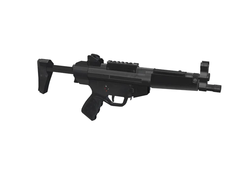 Rx9 Shadow — 3D render of the smg model, shown from the side