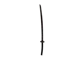 Shimazu Katana — 3D render of the melee model, shown from the side