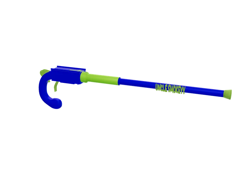 Smokkeykane — 3D render of the pistol model, shown from the side