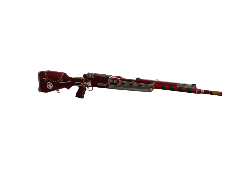 Snimas — 3D render of the sniper model, shown from the side