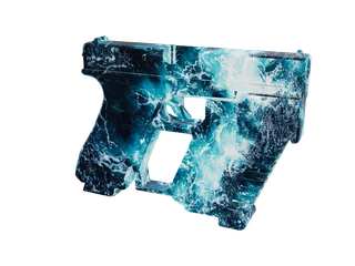 Thekid — 3D render of the pistol model, shown from the side