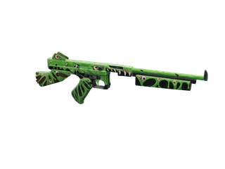 Thomzombie — 3D render of the machine gun model, shown from the side