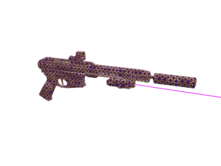Arpfemvvs Purple — 3D render of the rifle model, shown from the side