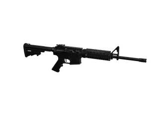 Carbinerifle — 3D render of the rifle model, shown from the side