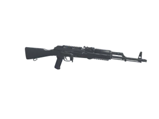 Fakeak — 3D render of the rifle model, shown from the side