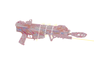 Mtzfem Orange — 3D render of the rifle model, shown from the side