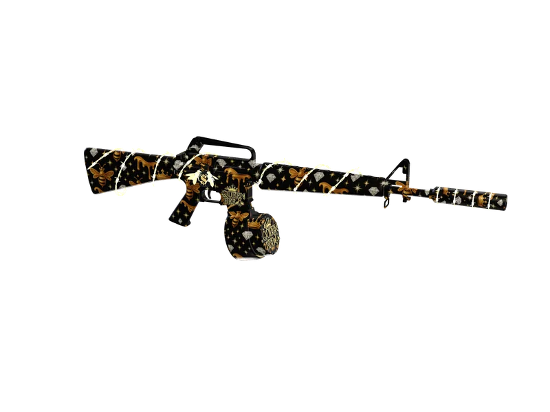 Queenbee16honey — 3D render of the rifle model, shown from the side