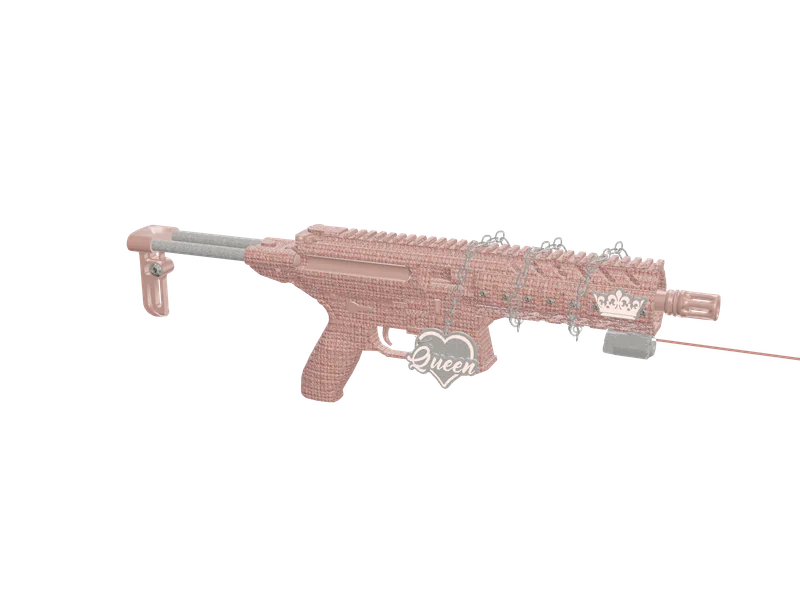 Vvsmpxqrose — 3D render of the rifle model, shown from the side