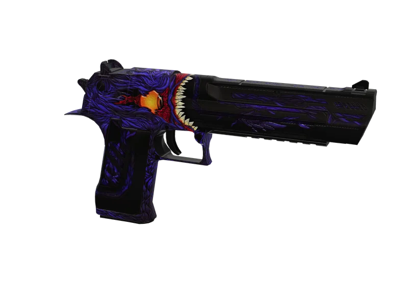 Desert Supp — 3D render of the pistol model, shown from the side