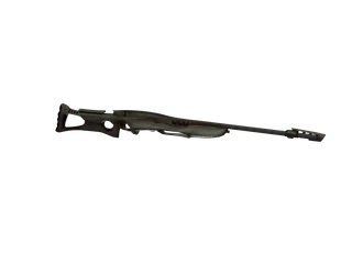 W Boneper Scope Max — 3D render of the sniper model, shown from the side