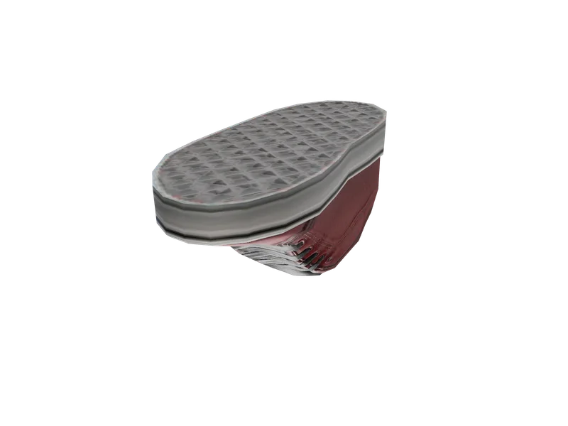Shoe — 3D render of the throwable model, shown from the side