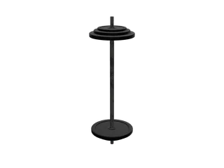 Barbell — 3D render of the melee model, shown from the side