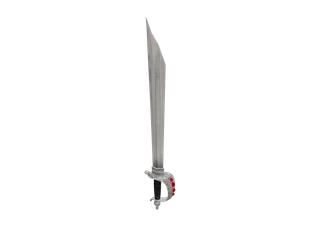 Blackbeardsword 01 — 3D render of the melee model, shown from the side