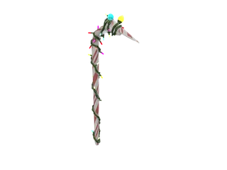 Candycrow — 3D render of the melee model, shown from the side