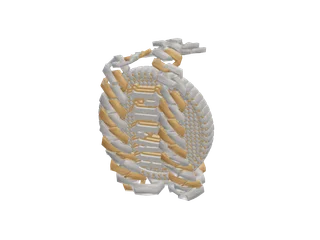 Chainknuckles — 3D render of the melee model, shown from the side
