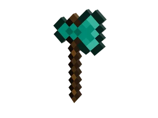 Diamondaxe 01 — 3D render of the melee model, shown from the side