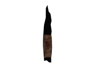 Glassshank 01 — 3D render of the melee model, shown from the side