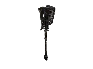Gravhammer — 3D render of the melee model, shown from the side