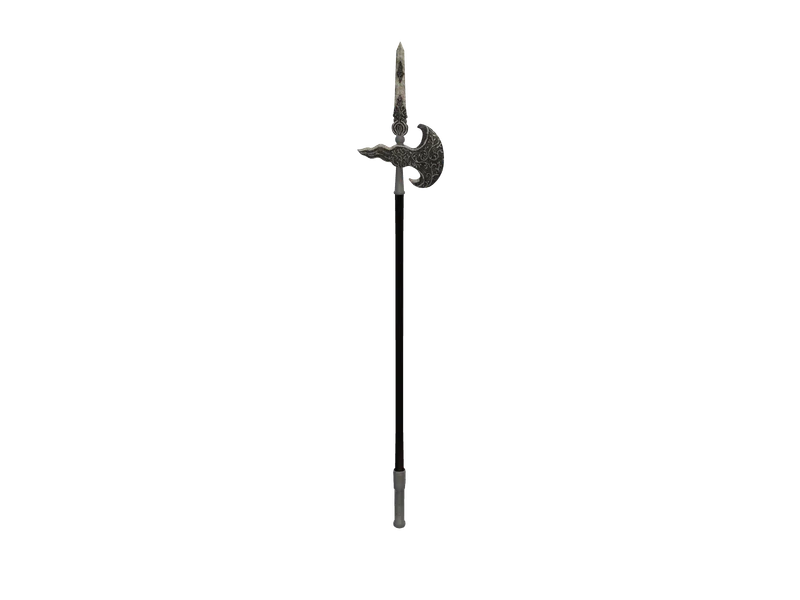 Halberd — 3D render of the melee model, shown from the side