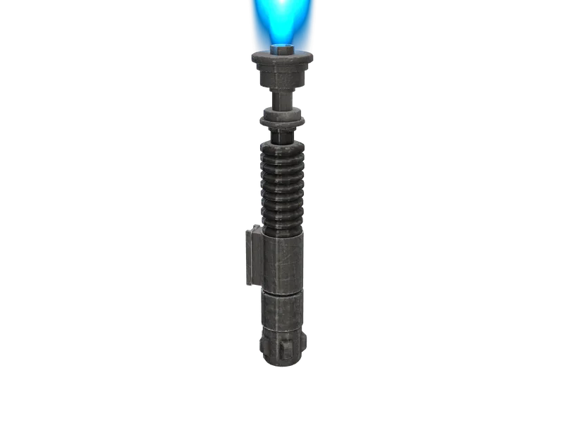 Katana2 — 3D render of the melee model, shown from the side