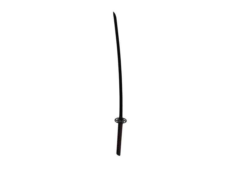 Katana5 — 3D render of the melee model, shown from the side