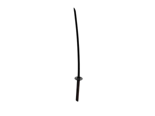 Katana6 — 3D render of the melee model, shown from the side