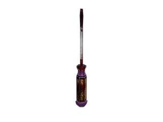 Knife 01 Chucky — 3D render of the melee model, shown from the side