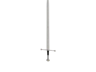 Longsword 01 — 3D render of the melee model, shown from the side