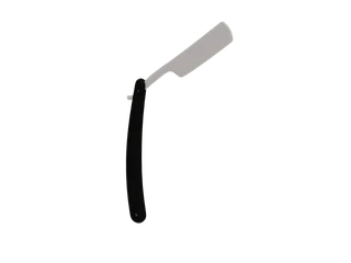 Razorblade 01 — 3D render of the melee model, shown from the side