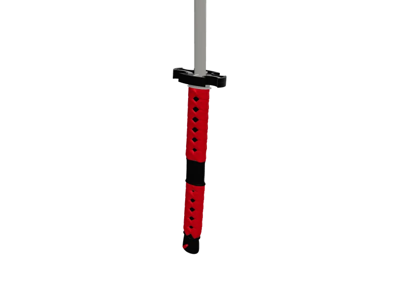 Redkatana 01 — 3D render of the melee model, shown from the side