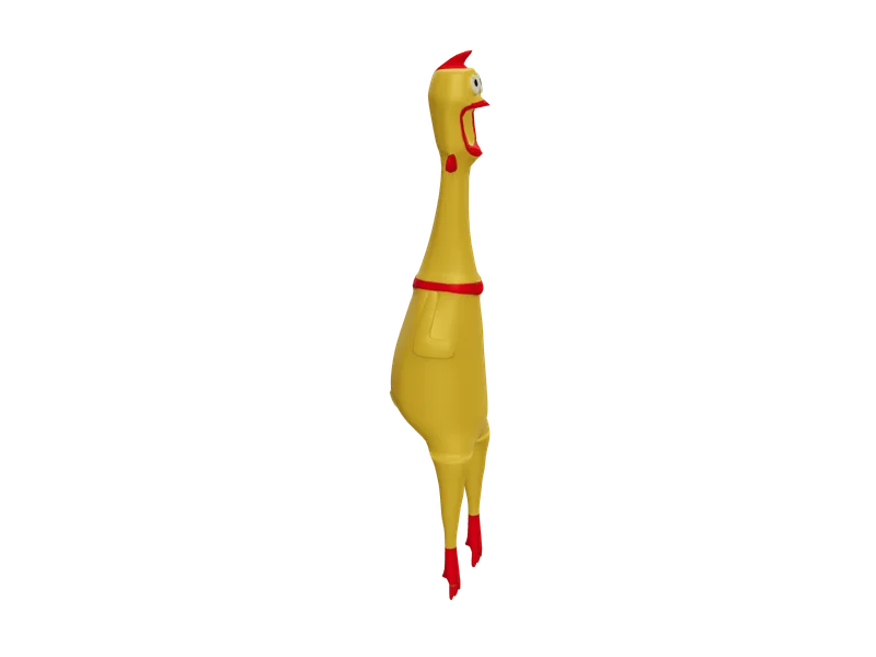 Rubberchicken — 3D render of the melee model, shown from the side