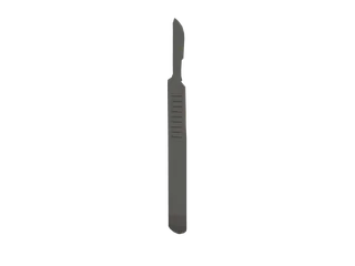 Scalpel 01 — 3D render of the melee model, shown from the side