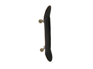 Skateboard — 3D render of the melee model, shown from the side
