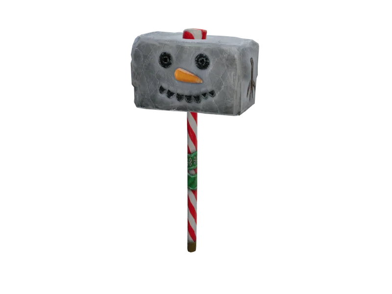Snowhammer — 3D render of the melee model, shown from the side