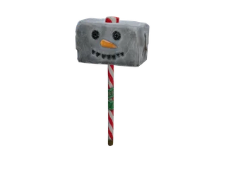 Snowhammer — 3D render of the melee model, shown from the side
