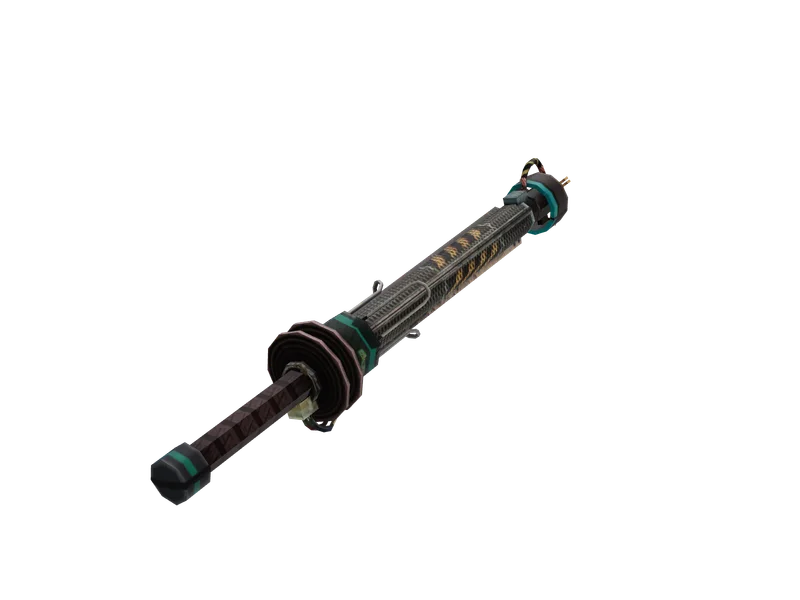Stunrod — 3D render of the melee model, shown from the side
