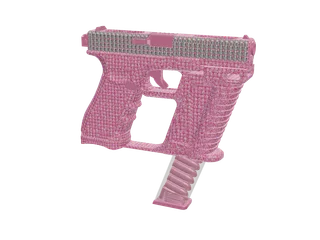 Gkitfem17 Pink — 3D render of the pistol model, shown from the side