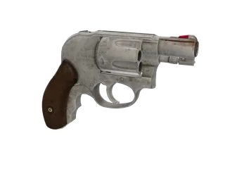 Jrevolver — 3D render of the pistol model, shown from the side