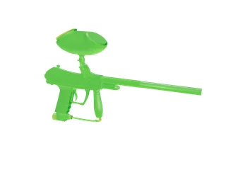 Paintball — 3D render of the pistol model, shown from the side