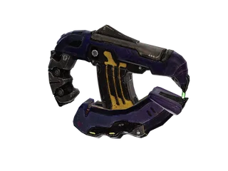 Plasmapistol — 3D render of the pistol model, shown from the side