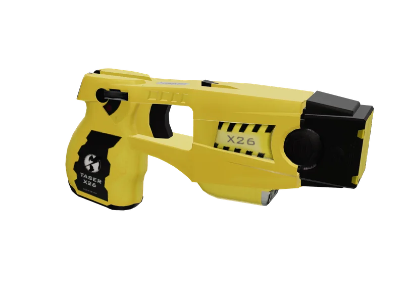 Stungun — 3D render of the pistol model, shown from the side