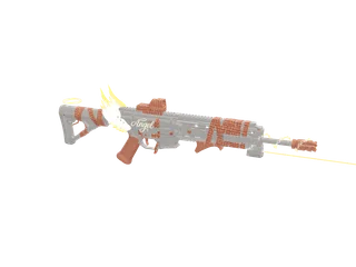 Angel9vvs Orange — 3D render of the smg model, shown from the side