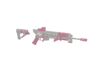 Angel9vvs Pink — 3D render of the smg model, shown from the side