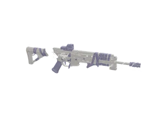 Angel9vvs Purple — 3D render of the smg model, shown from the side
