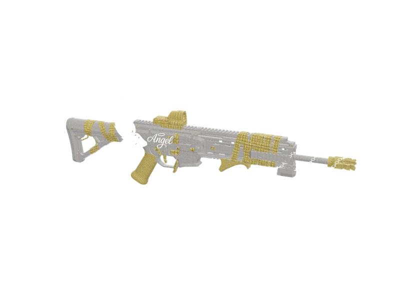 Angel9vvs Yellow — 3D render of the smg model, shown from the side