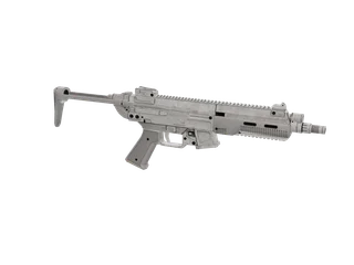 Fakesmg — 3D render of the smg model, shown from the side