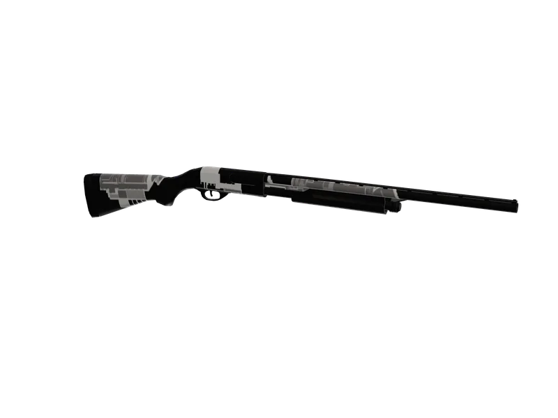 Beambag — 3D render of the shotgun model, shown from the side
