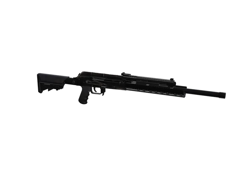 Heavyshotgun — 3D render of the shotgun model, shown from the side