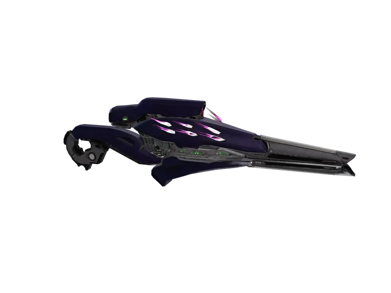 Needlerrifle — 3D render of the sniper model, shown from the side