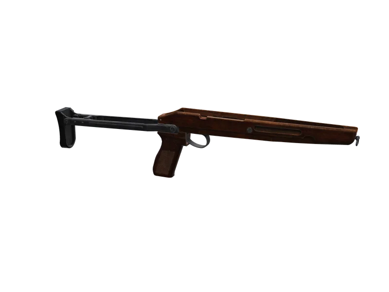 Toz Stock2 — 3D render of the sniper model, shown from the side